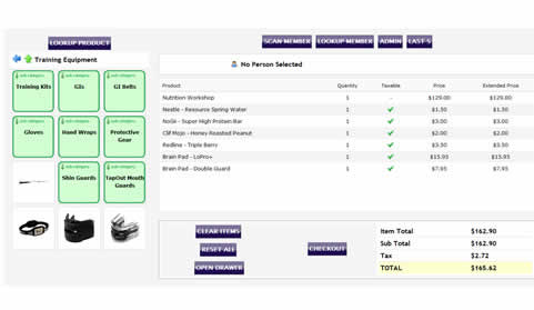 club management point of sale POS software